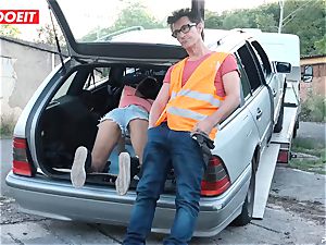 LETSDOEIT - teenage humps elderly boy For Free Car Repair